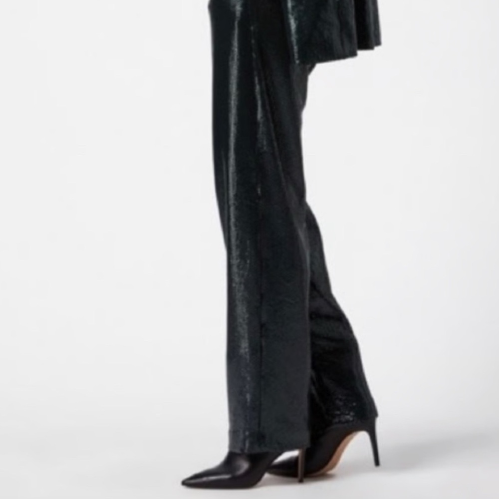 All Saints Shimmering Black Trousers